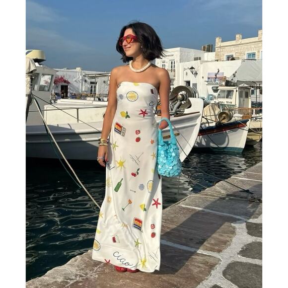 For Love And Lemons Dresses & Skirts - NWT For Love and Lemons Carla Maxi Dress‎ Size Large Ciao Strapless